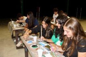 Teen Session campers painting Mount Ararat